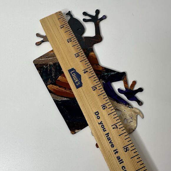 Southwestern Gecko Lizard Single Light Switch Plate Cover Metal Reversible - Picture 4 of 7